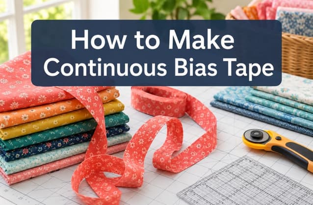 How to Make Continuous Bias Tape