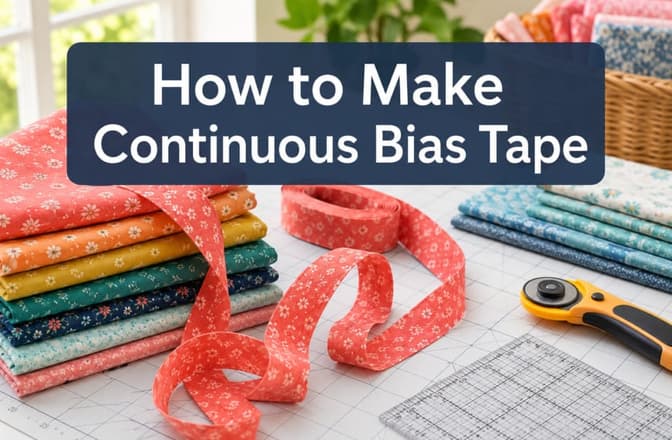 How to Make Continuous Bias Tape