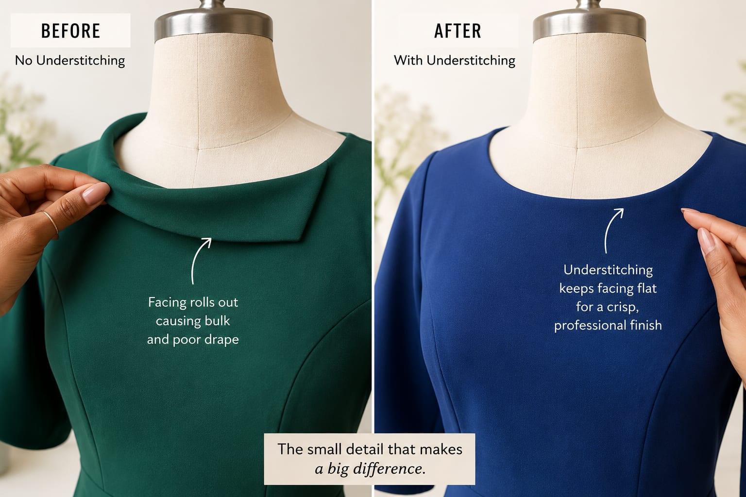 How to Do Understitching Step by Step