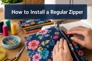 How to Install a Regular Zipper