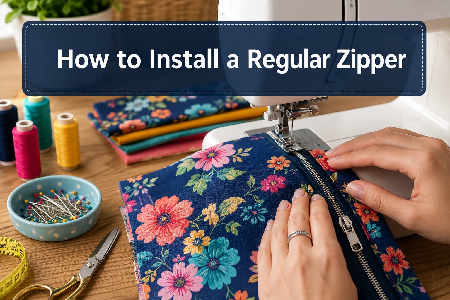 How to Install a Regular Zipper