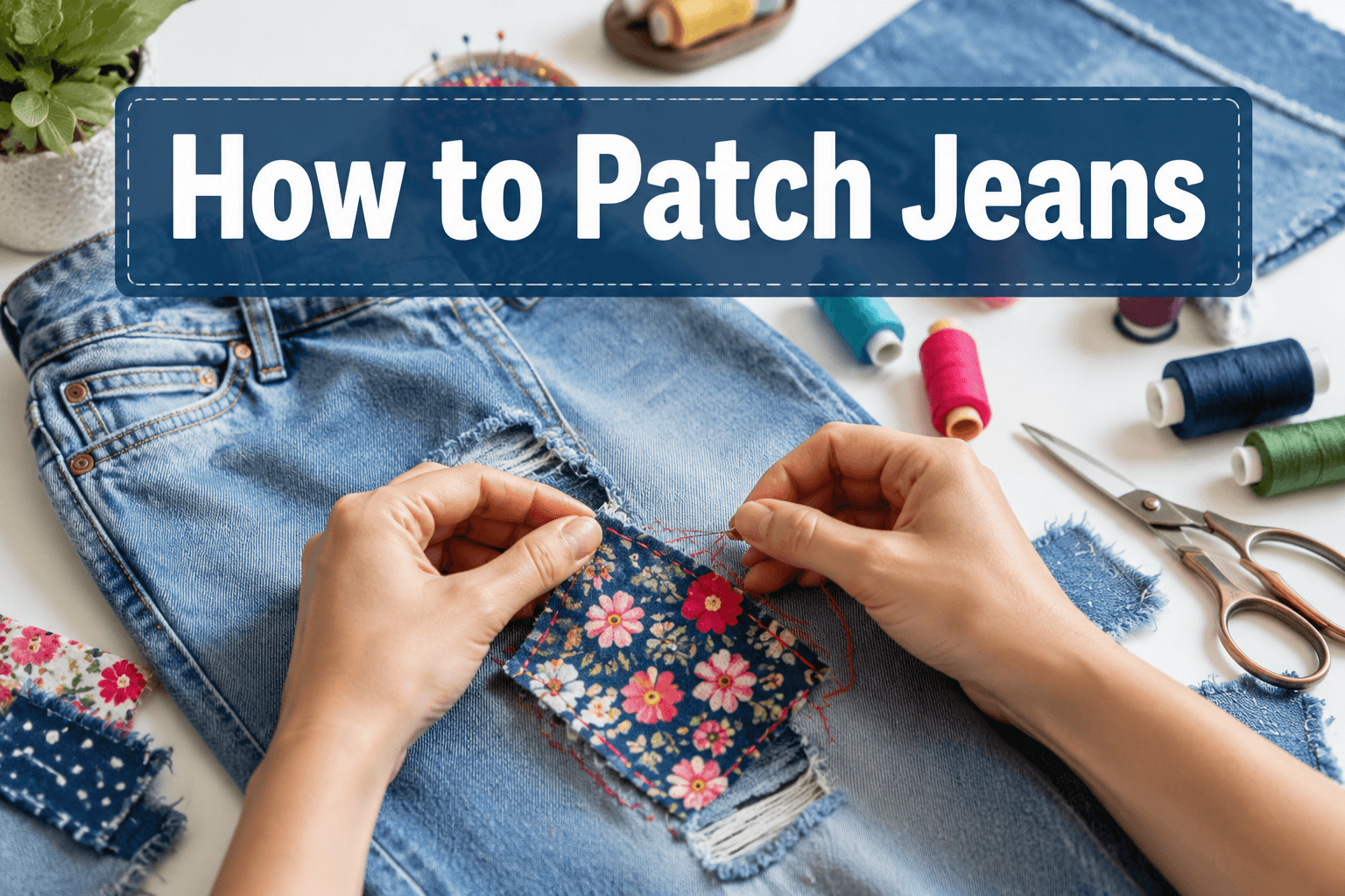 How to Patch Jeans (Visible and Invisible)